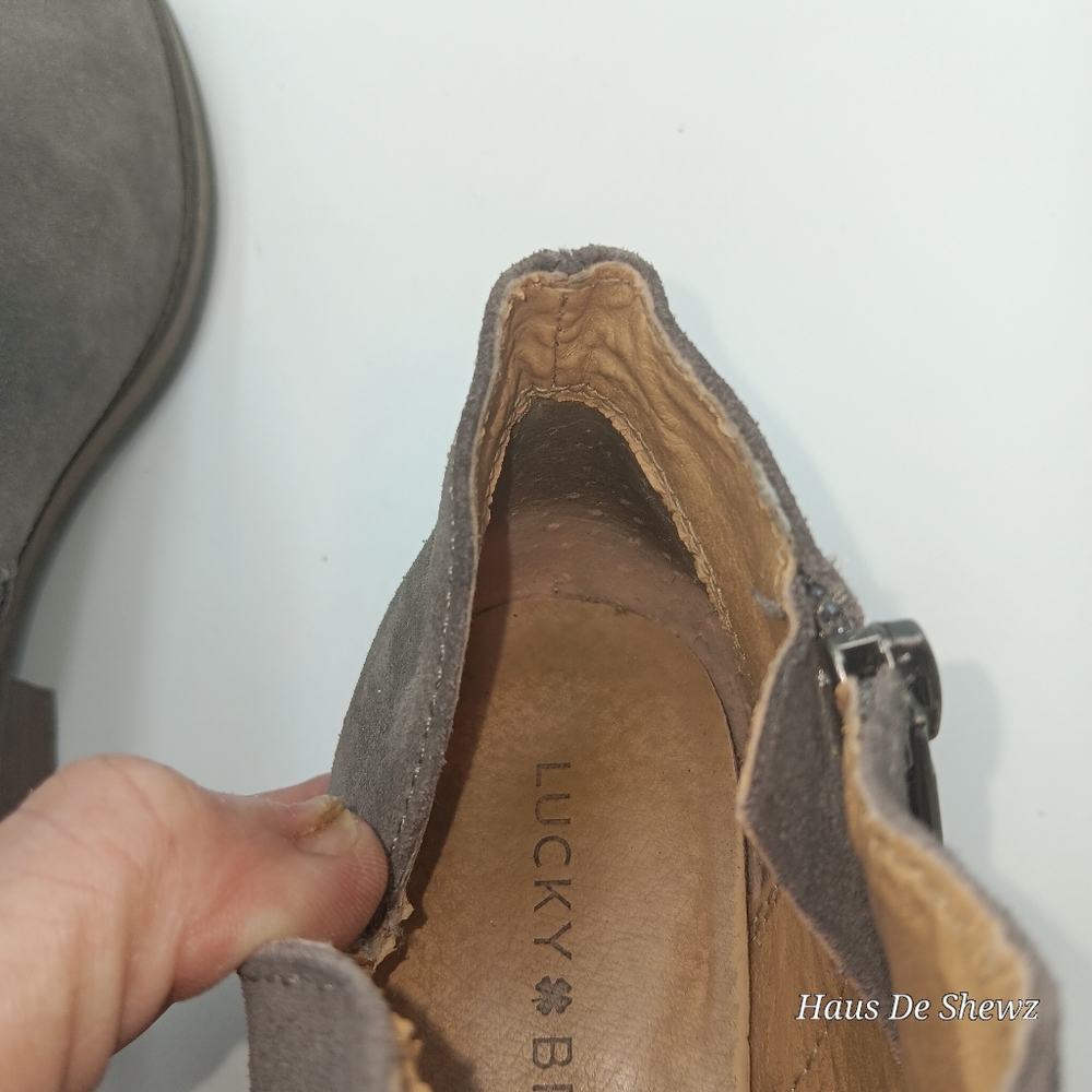 Lucky Brand Womens Frankela grey suede, size 6 - Picture 10 of 15